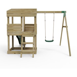 Arches / 222cm Wooden Lookout Tower Playhouse with 6ft Slide shot 7756861