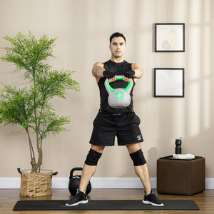SPORTNOW 16kg Kettlebell with Handle for Home Gym