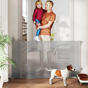 PawHut Retractable Dog Stair Gate