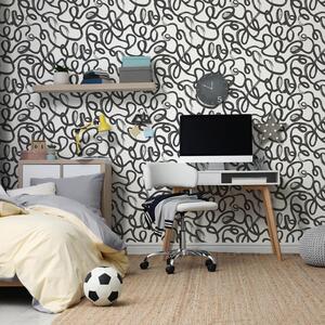 Squiggle Modern Abstract Wallpaper