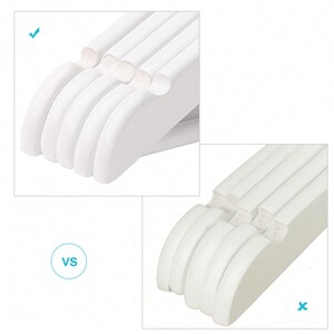 SONGMICS Kid's Wooden Hangers with Trousers Bar
