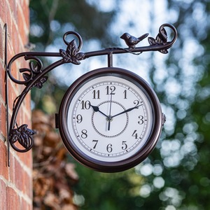 Aldbury Double-sided Garden Wall Clock