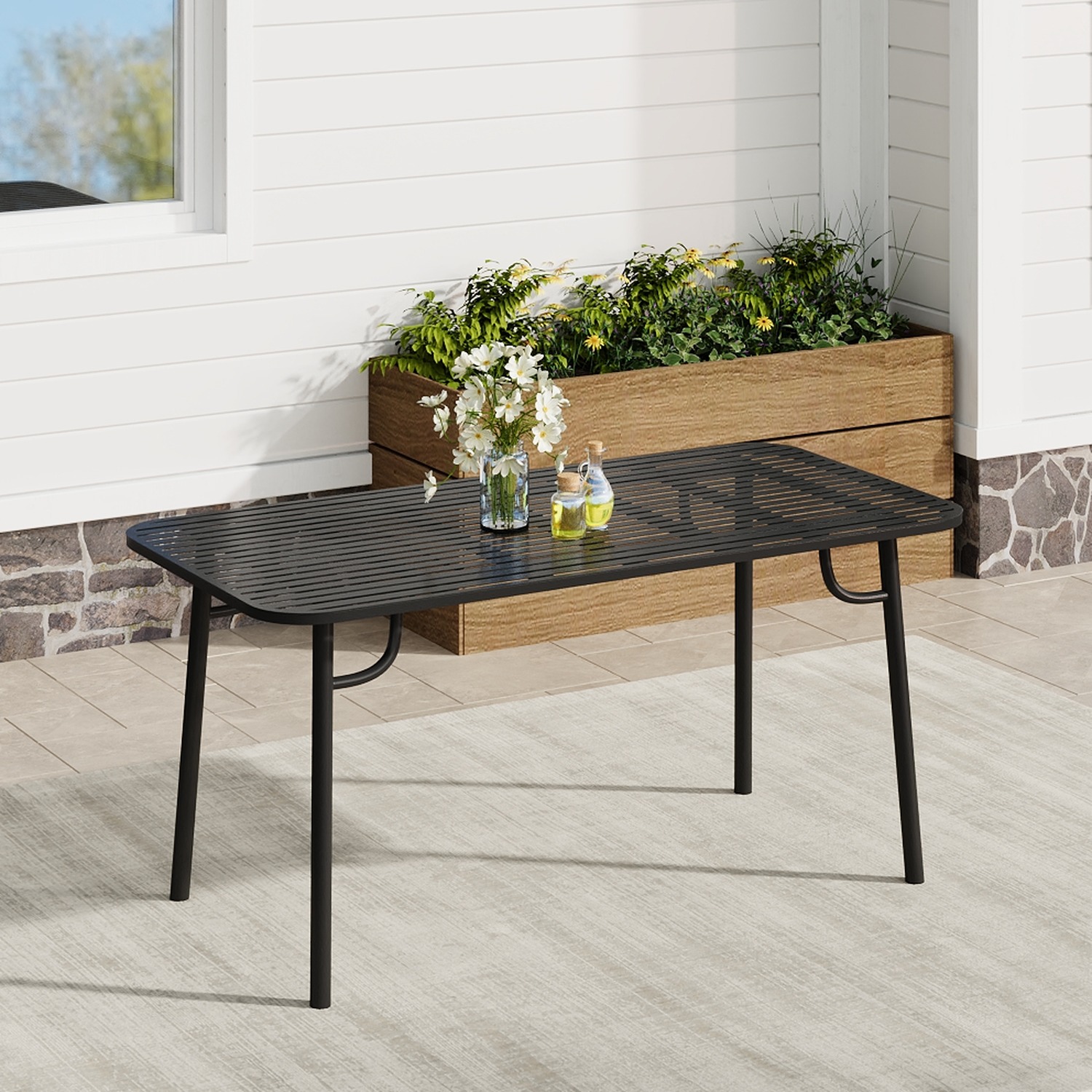 Garden Metal Dining Table