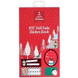 North Pole Christmas Foil Gift Sticker Labels