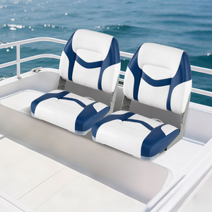 Set of 2 Folding Low Back Boat Chairs