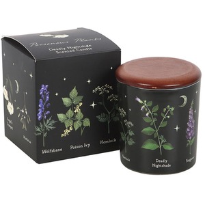 Deadly Nightshade Plant Jar Candle