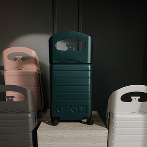 Pearl White Premium Ride-On Suitcase with Seat for Kids and Adults shot 10199220