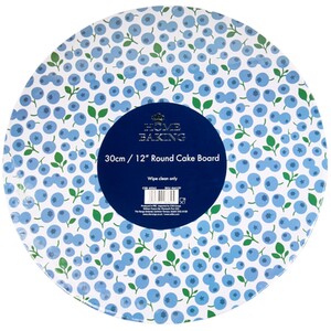 Blueberries Round Cake Board