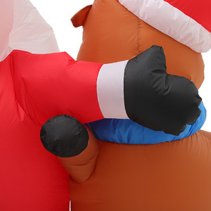 1.5m Inflatable Santa with Reindeer Lights