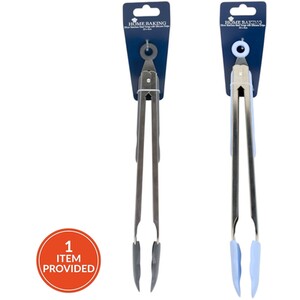Stainless Steel and Silicone Food Tongs
