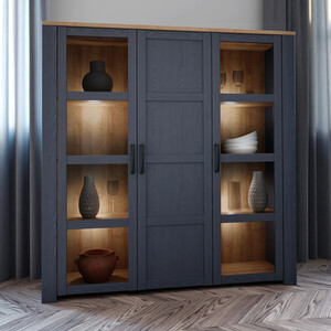 Bohol Large Display Cabinet with LED Lights