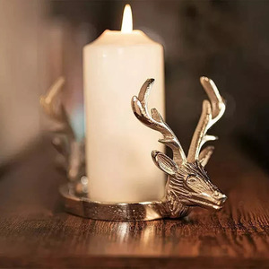 Reindeer Head Candle Holder