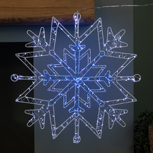Light up Christmas Snowflake Dewdrop Silhouette