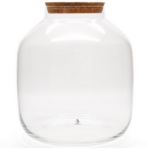 Extra Large Glass Terrarium Jar with Cork Lid
