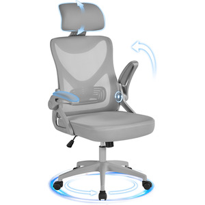 Full Grey / 11.4kg Yaheetech Ergonomic High Back Office Chair shot 10858571
