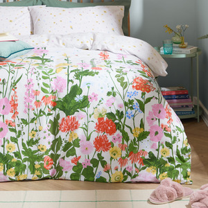Cottage Garden Reversible Printed Duvet Cover Set