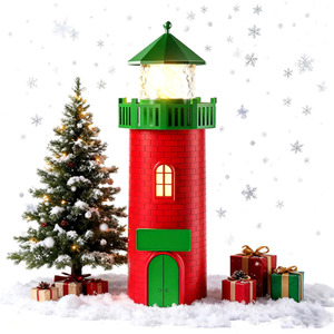 Christmas Lighthouse Shaped Night Light