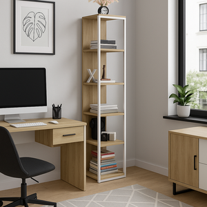 Texas 5-Tier Corner Bookshelf