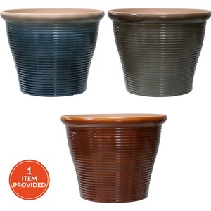 Glazed Ceramic Effect Planter