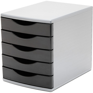 Black / 33.7cm / 5 Desktop Drawer Tower Set shot 12256029