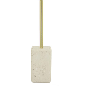 Neutral Stone Effect Toilet Brush Holder