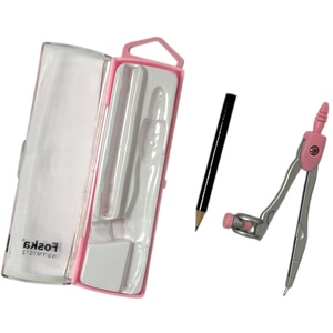 Pink Compass Divider with Pencil