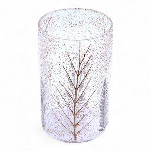 Natural Floral Glass Vase Candle Holder
