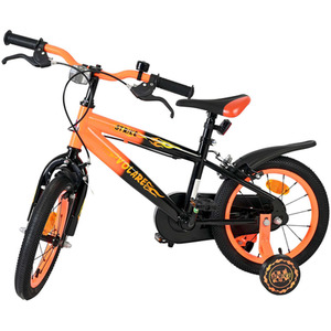 VOLARE Strike Orange and Black 51426 14-Inch Boys Children's Bike