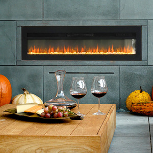 Electric Fireplace with Remote Control for Ambience Management