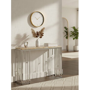 Relic Console Table With Onyx Stone Top