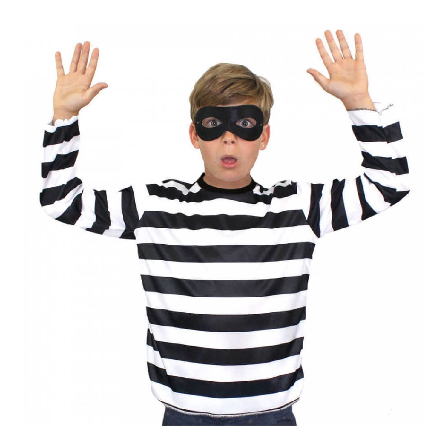 Storybook Burglar Costume - Long Sleeve Top & Mask