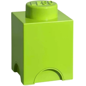 LEGO Round 1-Stud 1.2L Stackable Storage Brick Lime Green
