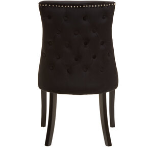 Kensington Townhouse Black Velvet Dining Chair