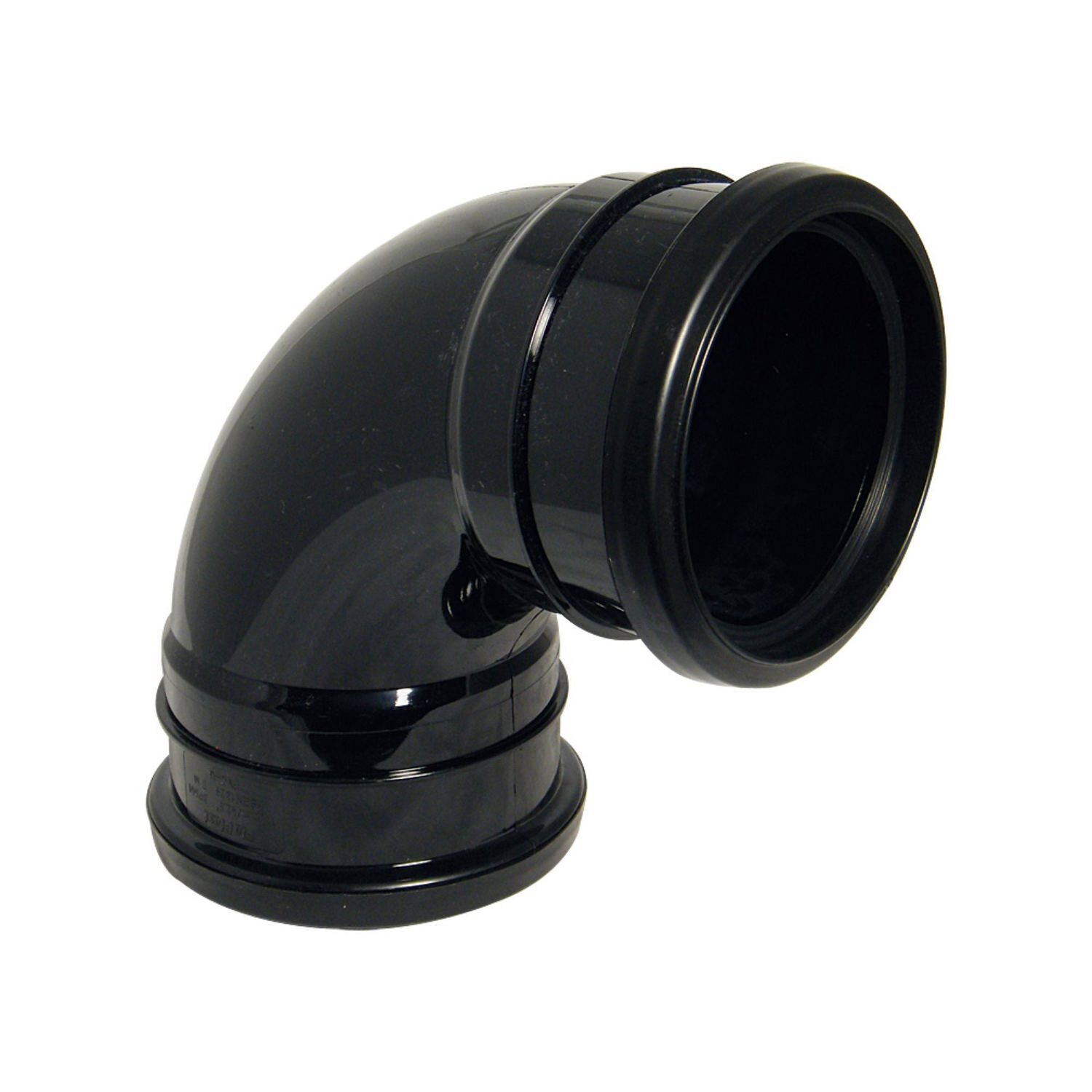 Floplast 110Mm Black 92.5 Degree Bend Double Socket Sp561 - Grey