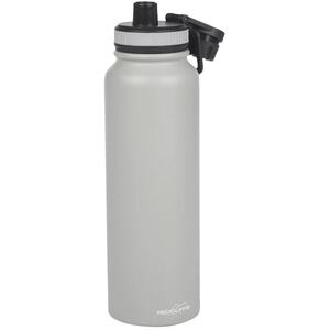 1L Stainless Steel Flask, Double-Walled Insulated, Travel & Camping Bottle - Blue