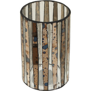 Gaia Smoked Anitque Finish Large Candle Holder