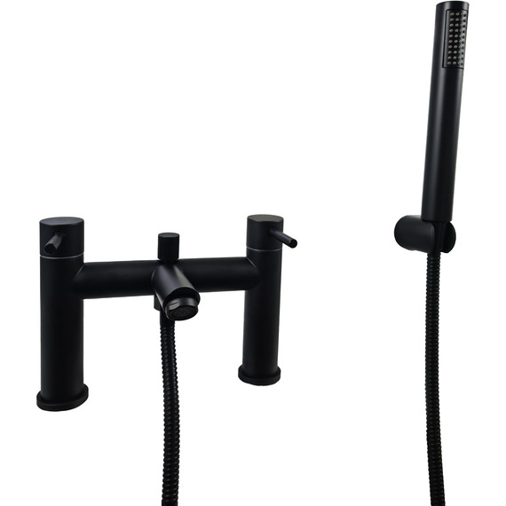 Bath filler tap black
