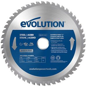 Evolution Mild Steel Cutting Circular Saw Blade 210 x 25.4mm x 50T