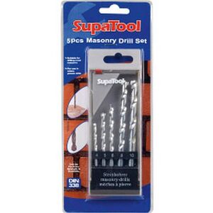 SupaTool Masonry Drill Bits Set (5 Piece)