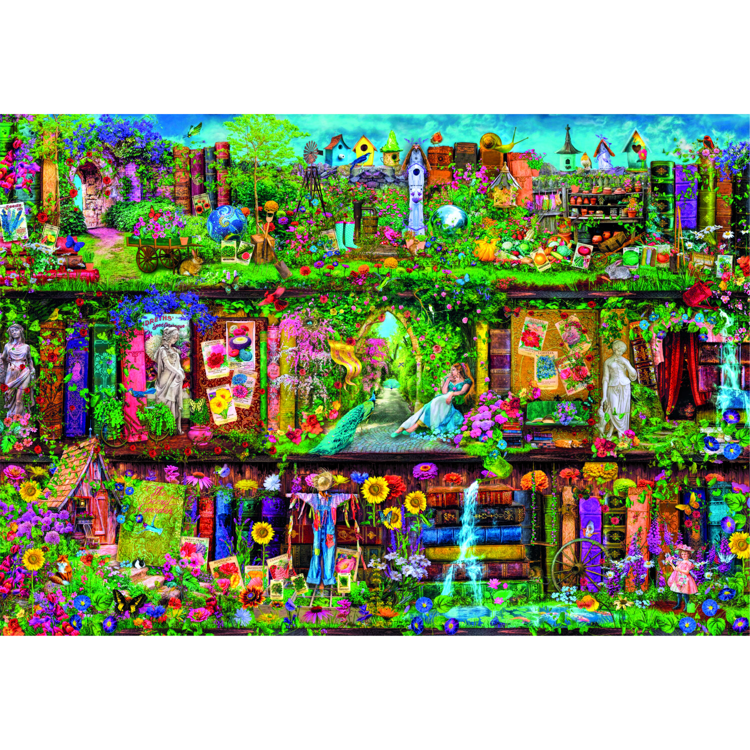 Clementoni Garden Shelf 6000 Piece Jigsaw Puzzle - White