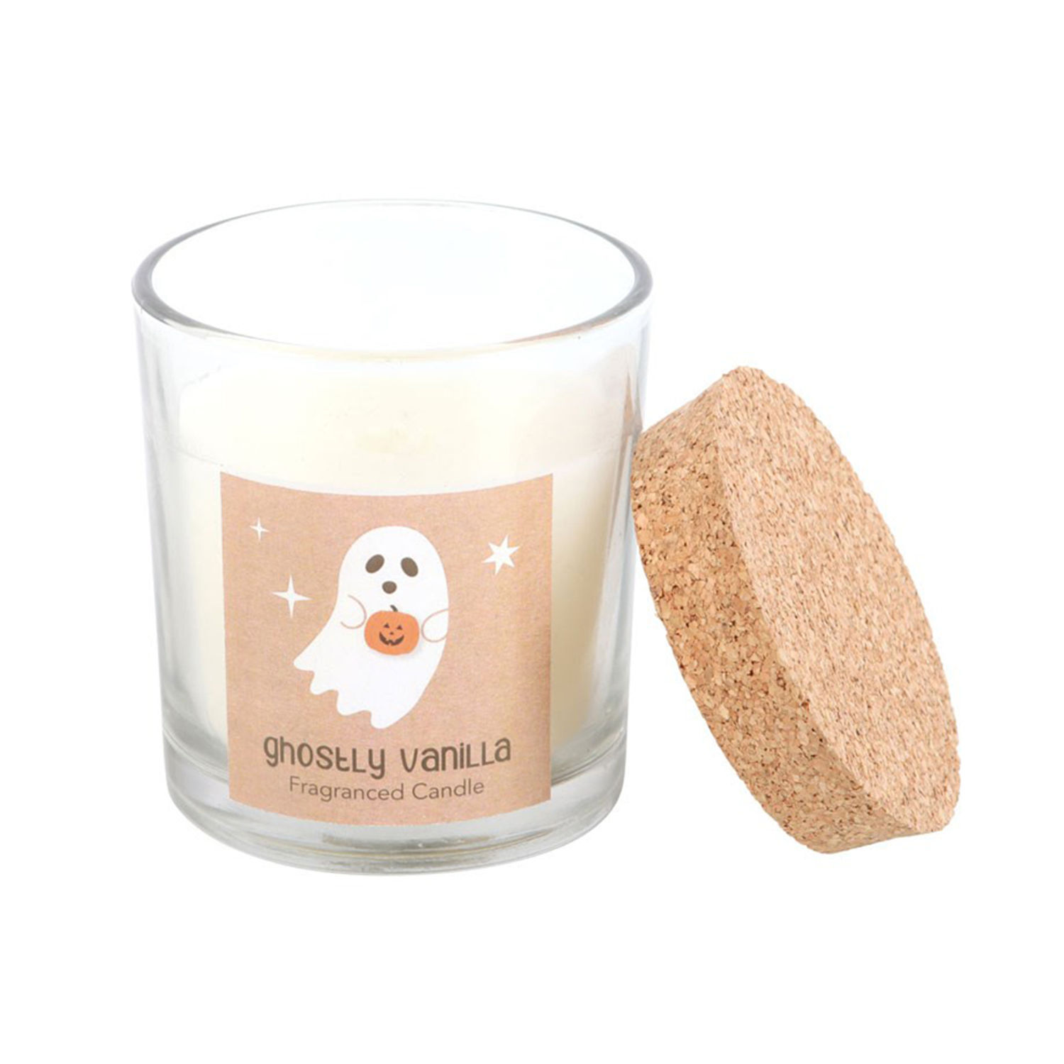 Something Different Ghostly Vanilla Halloween Candle Jar - White