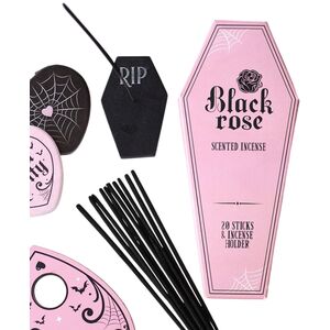Something Different Black Rose Coffin Holder Incense Sticks (Pack of 18)