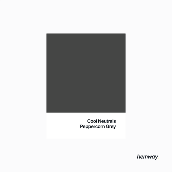 Hemway Chalk Paint Flat Matt Peppercorn Grey 1L