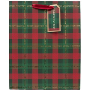Large Tartan Gift Bag