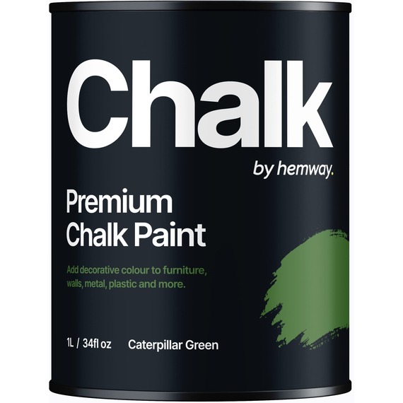 Hemway Chalk Paint Flat Matt Caterpillar Green 1L
