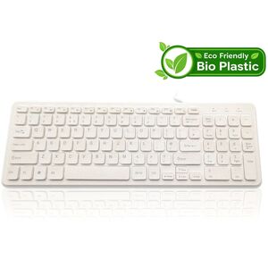 Accuratus Bioplastic 960 USB Wired Full Size Keyboard - Woad Blue