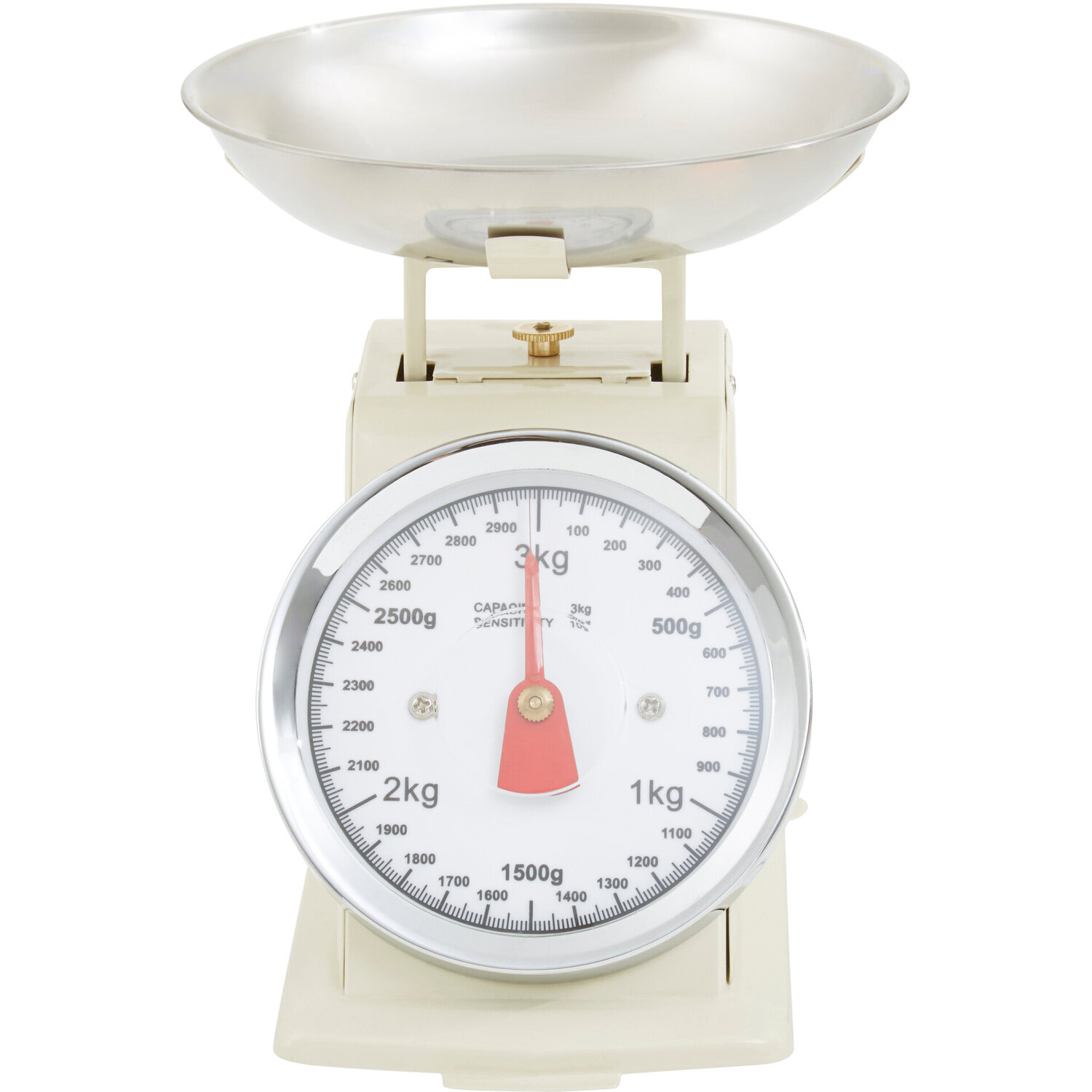 Maison By Premier Olivier 3Kg Cream Retro Kitchen Scale - Cream