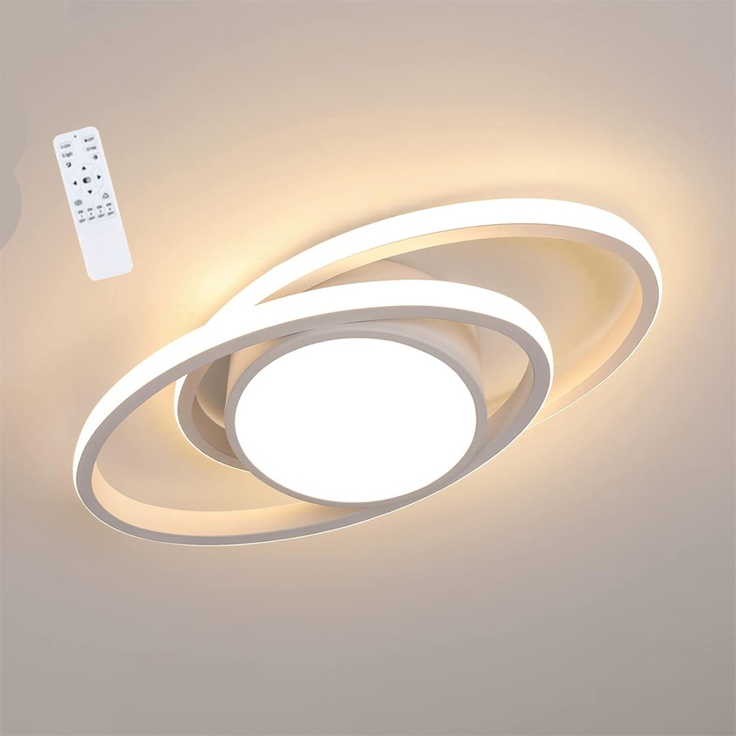 The Bath Plus Tb+ Ceiling Light White Oval Dimmable - White