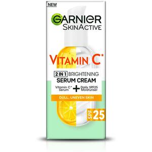 Garnier SkinActive Vitamin C 2 in 1 Brightening SPF25 Serum Cream 50ml