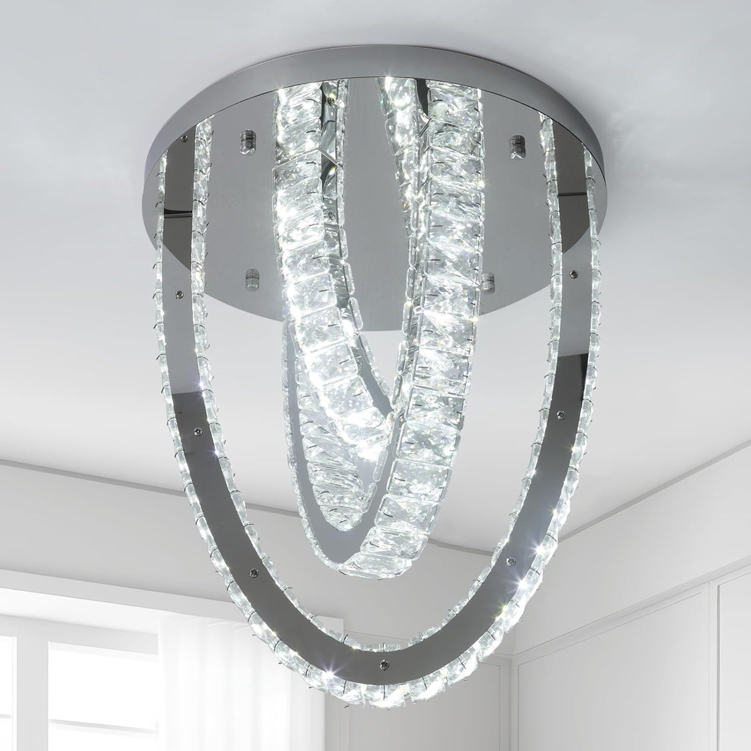 The Bath Plus Tb+ Ceiling Light Silver 40Cm - Silver
